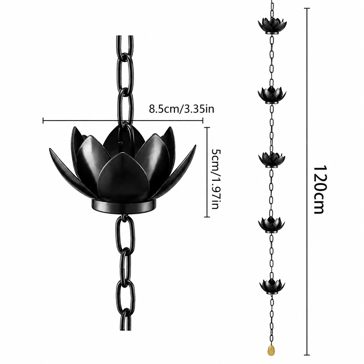 Lotus Rain Chain - Purefall
